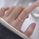 925 Sterling Silver Moon Star Adjustable Ring Womens Girls Jewellery Gift UK