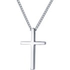 925 Sterling Silver Cross Pendant Necklace Women Men Girls Jewellery Gift UK