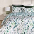 OHS Watercolour Bedding Set Floral Microfibre Duvet Cover with Pillowcase