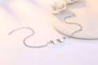 925 Sterling Silver Crystal Star Linked Charm Bracelet Women Girls Jewellery UK