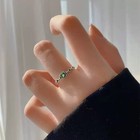 925 Sterling Silver Crystal Fashion Adjustable Ring Women Girls Jewellery Gift