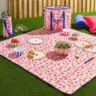 OHS Picnic Blanket Fun Print Foldable Travel Water Resistant Outdoor Rug Mat
