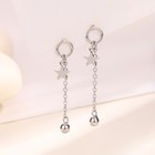 925 Sterling Silver Star Bead Drop Stud Earrings Women Girls Jewellery Gift UK