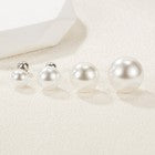 925 Sterling Silver Beatutiful Pearl Stud Earrings Women Girls Jewellery Gift