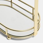 OHS Makeup Vanity Mirror Metal Frame Countertop Freestanding Pedestal