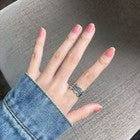 Vintage Leaf Fashion Adjustable Ring 925 Sterling Silver Women Girls Jewellery