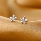 925 Sterling Silver Cute Mini Flower Earrings Women Girls Jewellery Gift UK
