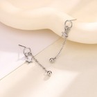 925 Sterling Silver Star Bead Drop Stud Earrings Women Girls Jewellery Gift UK