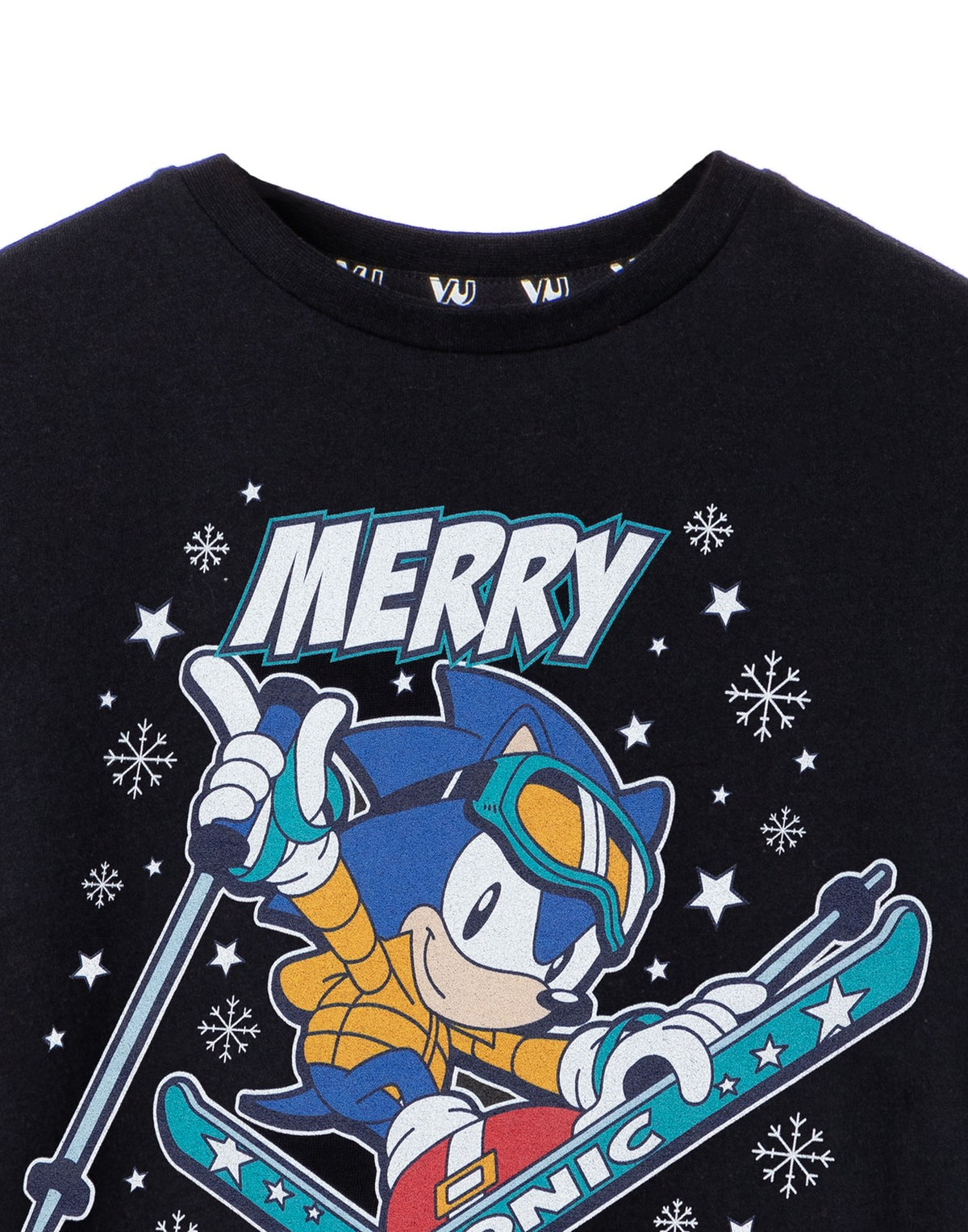 Sonic the Hedgehog Short Sleeved T-Shirt | Boys Black | Official Merch