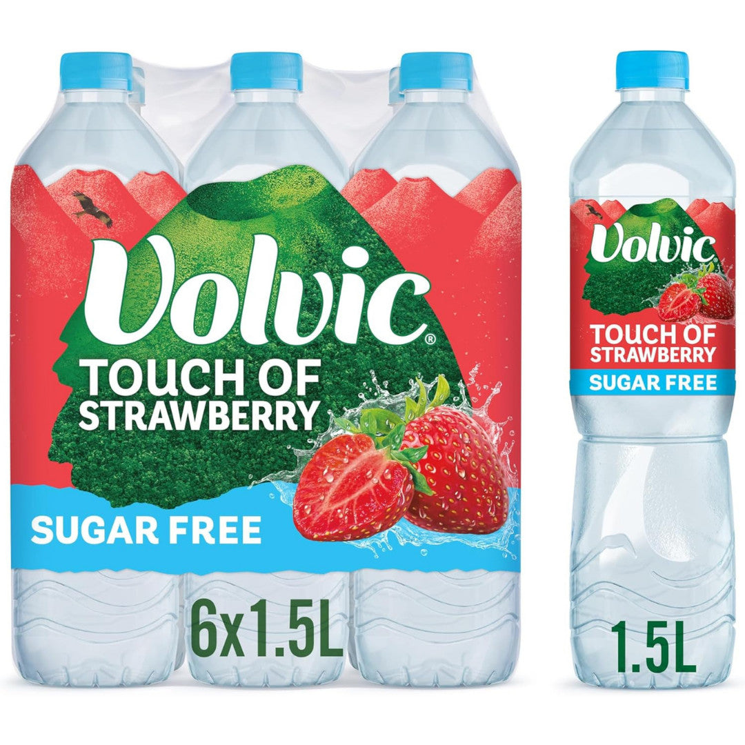 Volvic Touch of Fruit Sugar Free Choose Your Flavoured Water, 6 X 1.5L