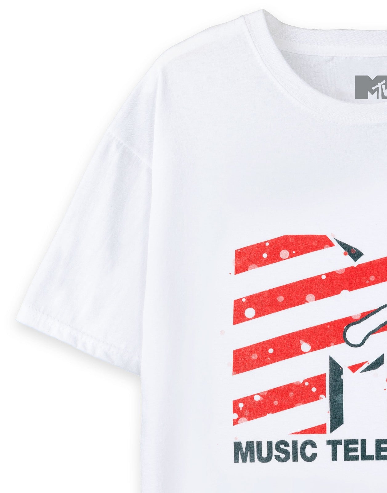 MTV Short Sleeved T-Shirt | Unisex White | Official Merch