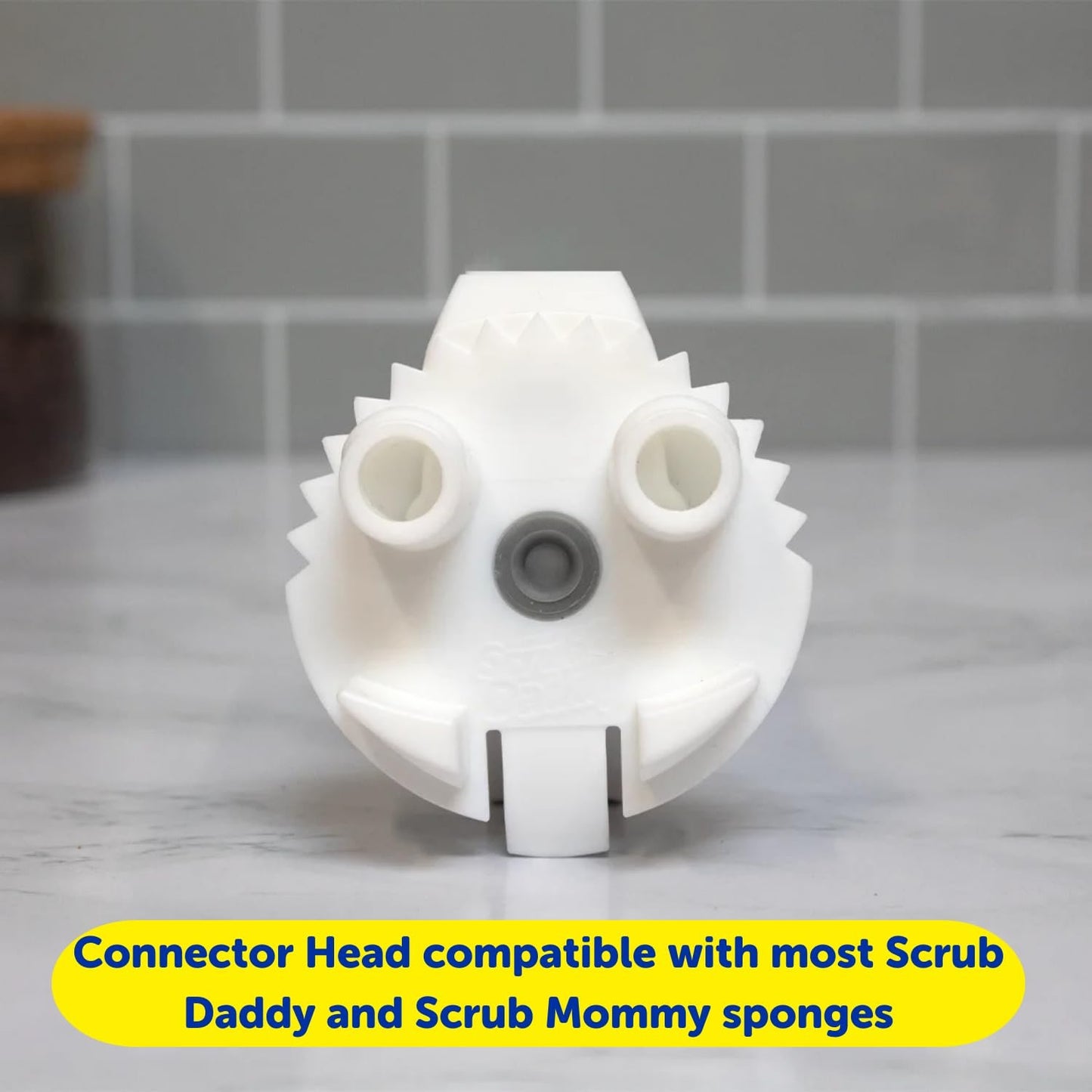 Scrub Daddy Dish Daddy Wand, Refill Heads, Sponge & Connector Head, Soap Disp...