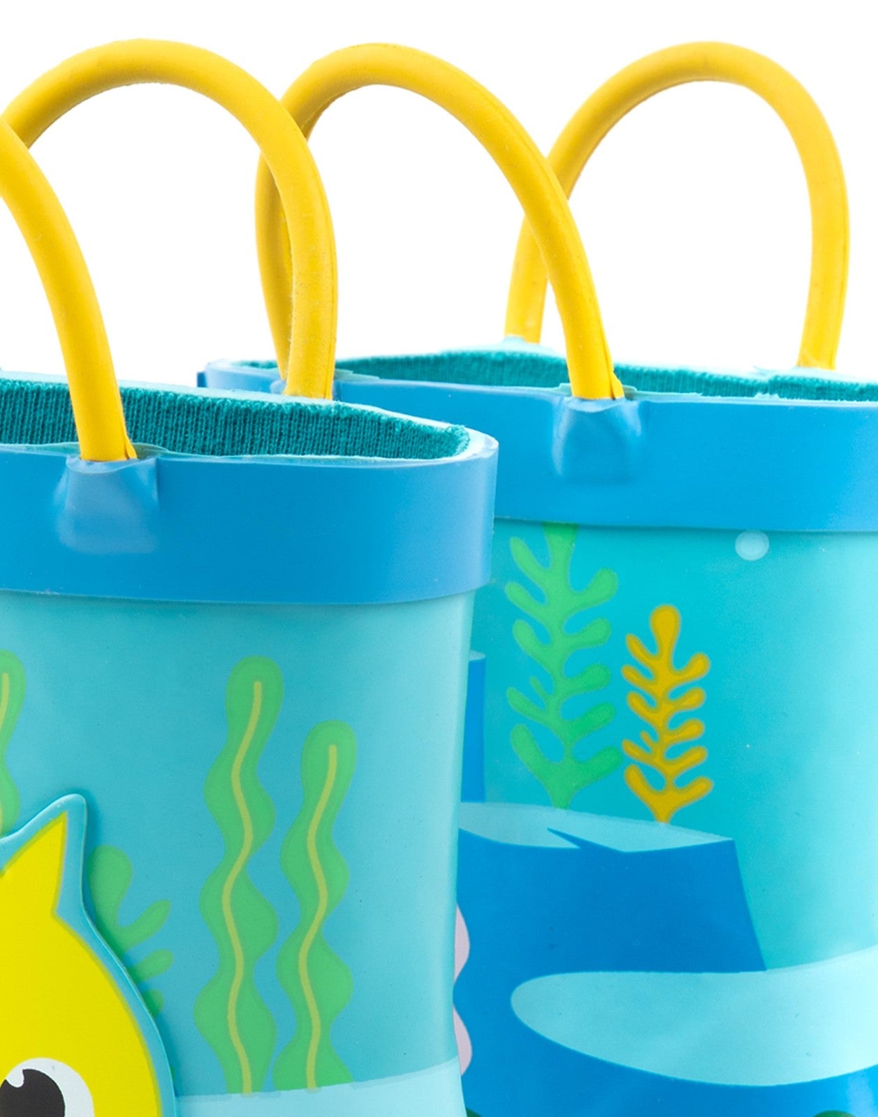 Baby Shark Wellington Boots with Handles | Boys Blue | Official Merch