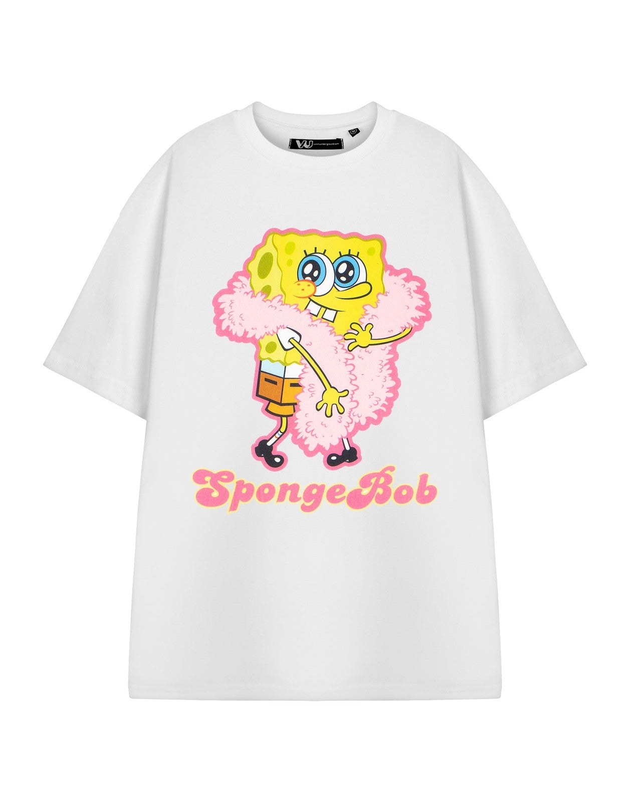 SpongeBob SquarePants Short Sleeved T-Shirt | Womens White | Official Merch