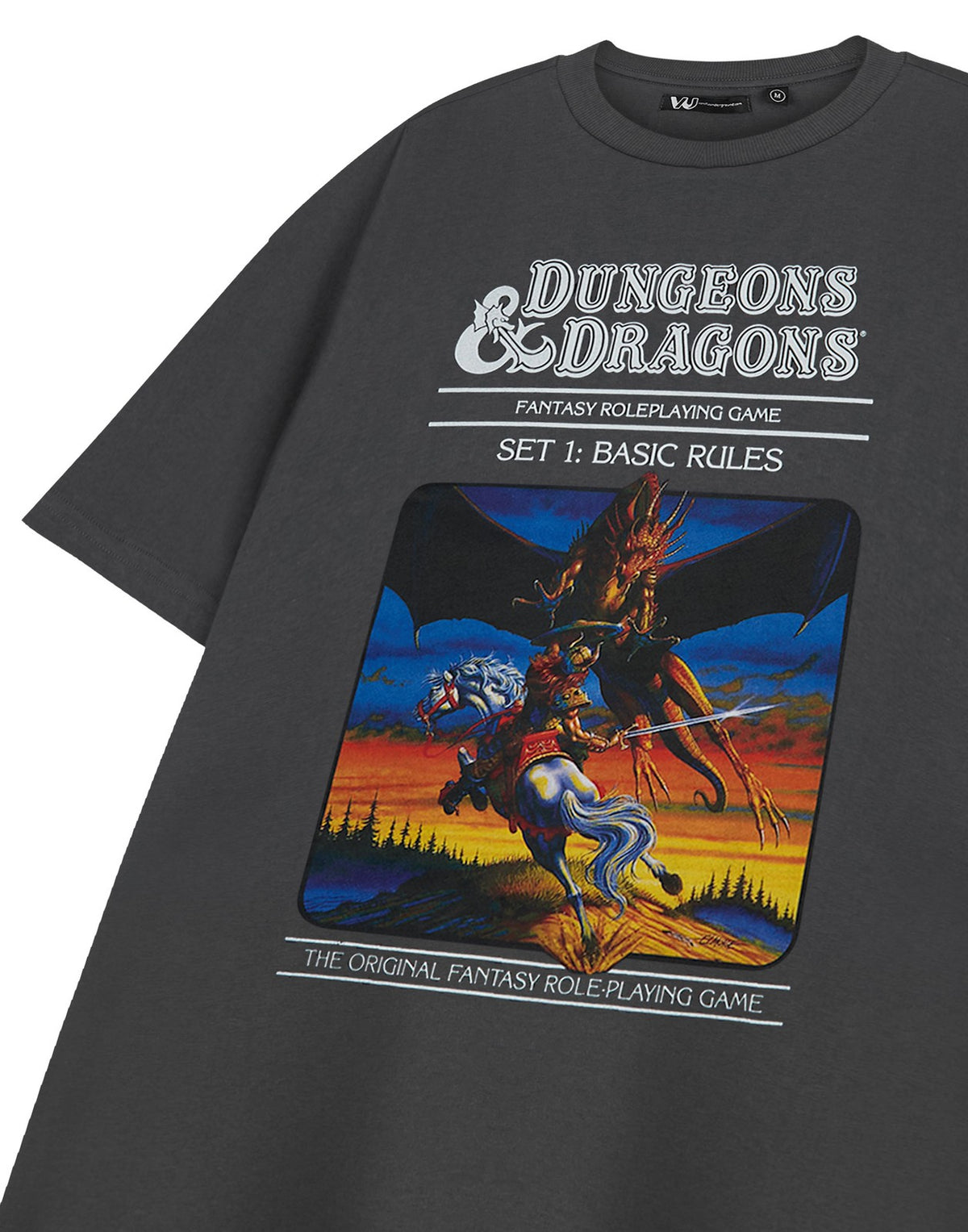 Dungeons & Dragons Short Sleeved T-Shirt | Mens Charcoal | Official Merch