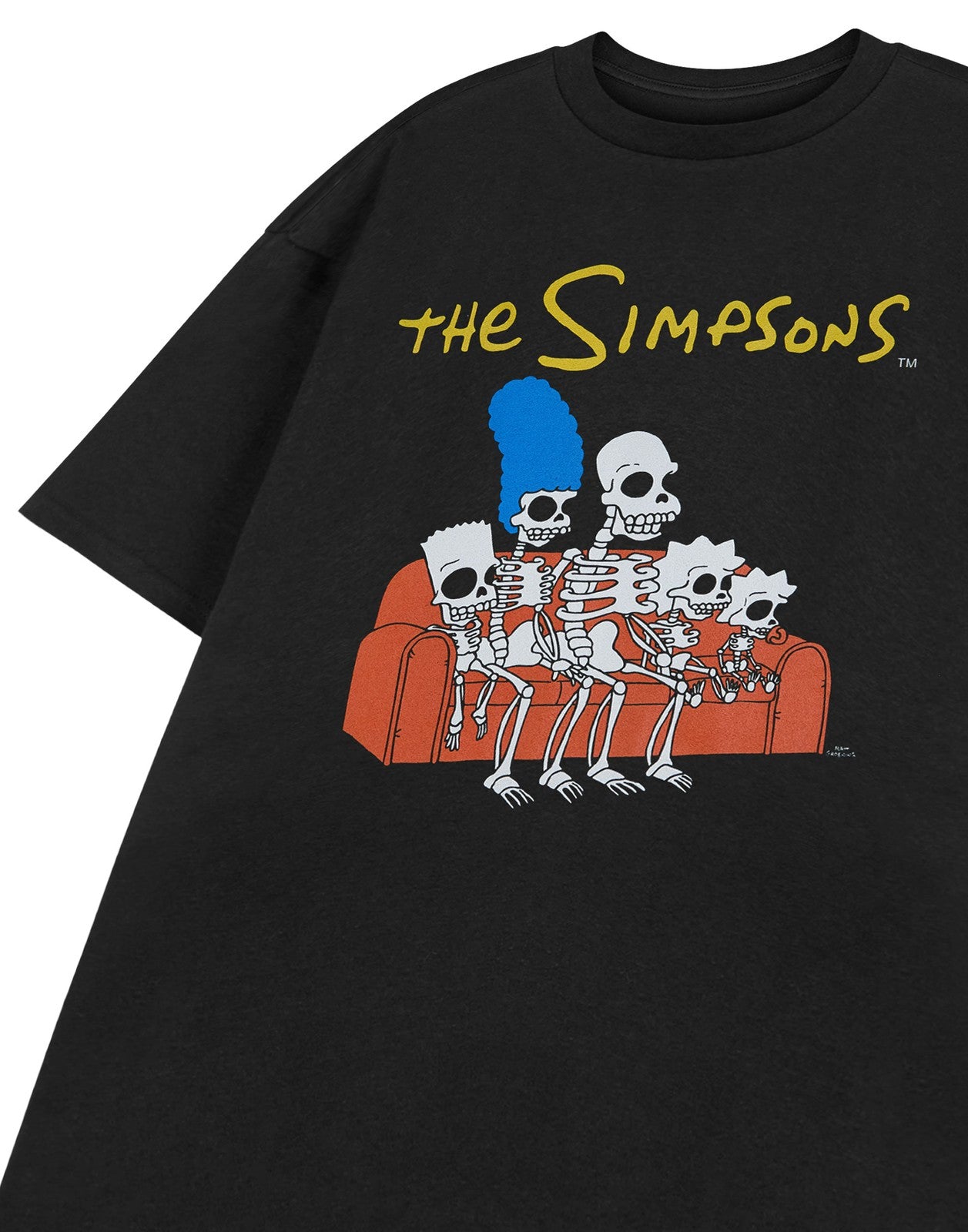 The Simpsons Short Sleeved T-Shirt | Mens Black | Official Merch