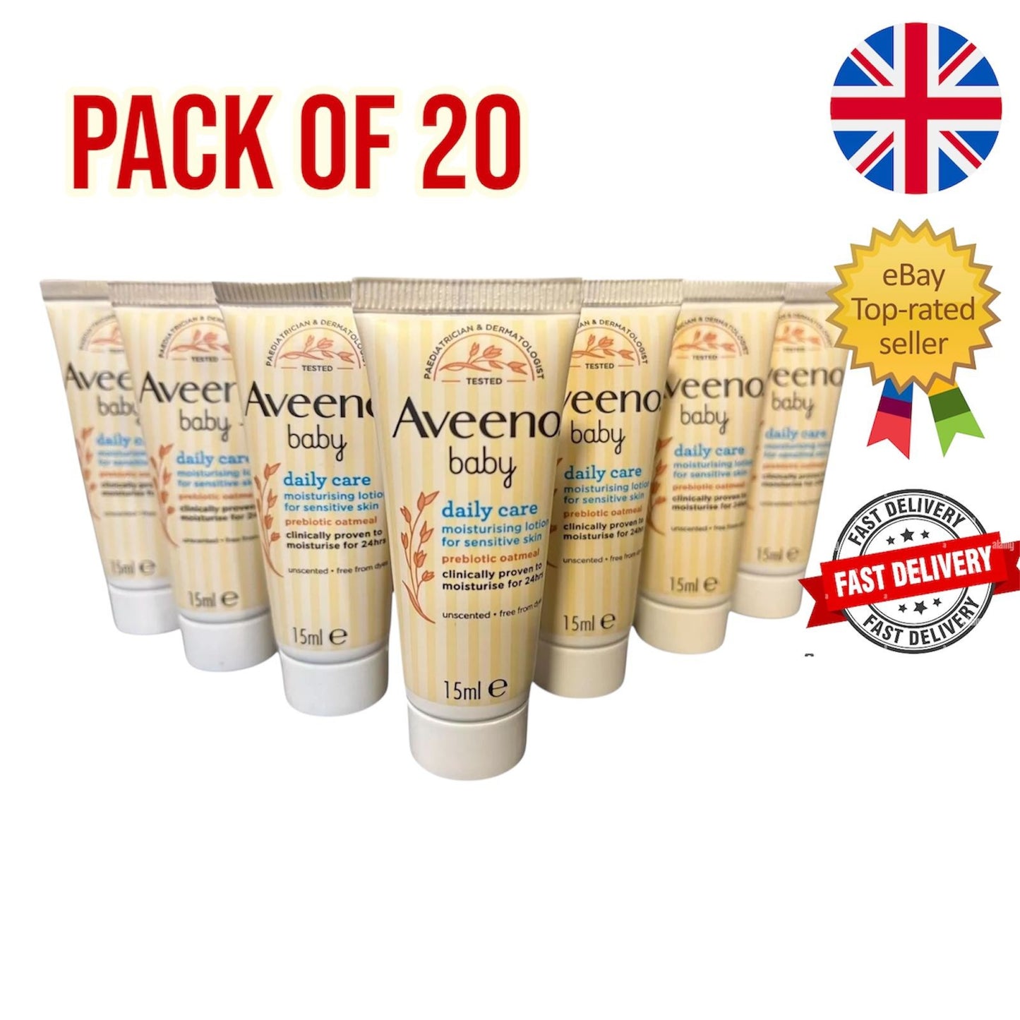 Aveeno Baby Daily Care Moisturising Lotion 15ml Multipack Travel Bulk Bundle