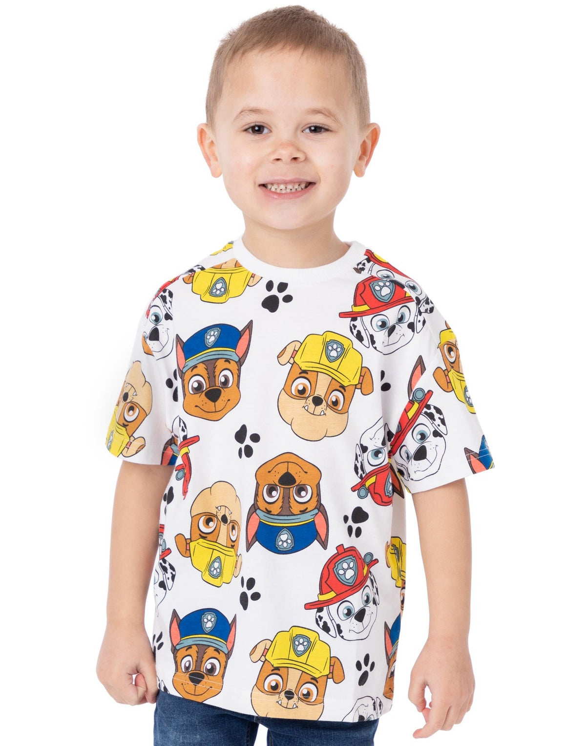 Paw Patrol Multi-Pack of 3 Short-Sleeved T-Shirts | Boys Multicoloured | Officia