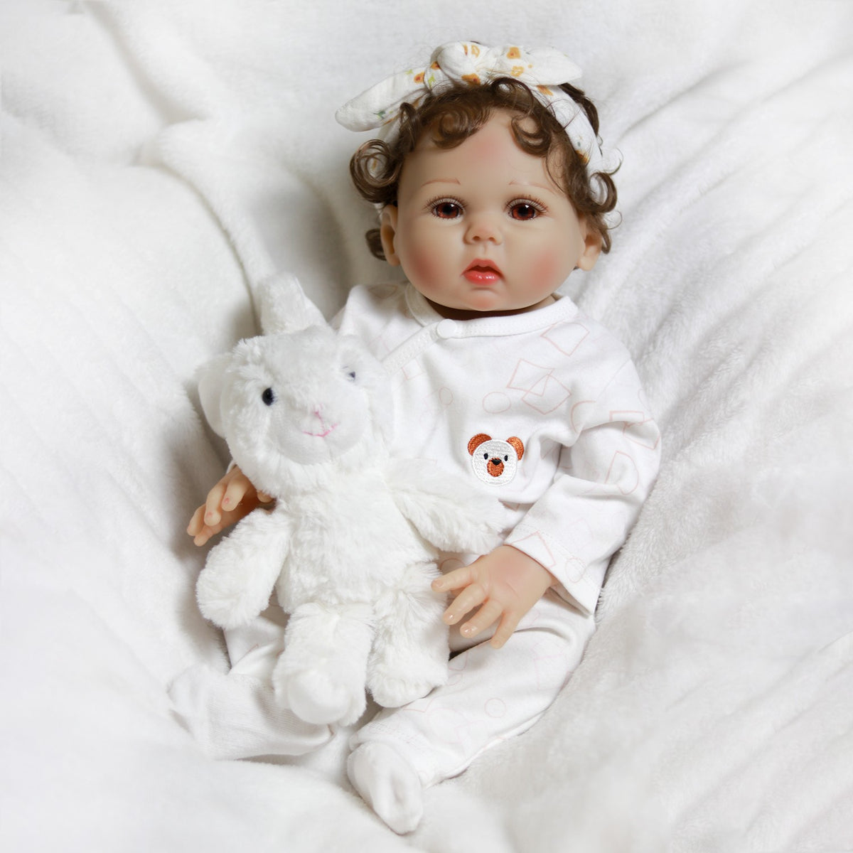 Realistic Reborn Doll Lifelike Full Body Vinyl Silicone Newborn Baby Girl Gift