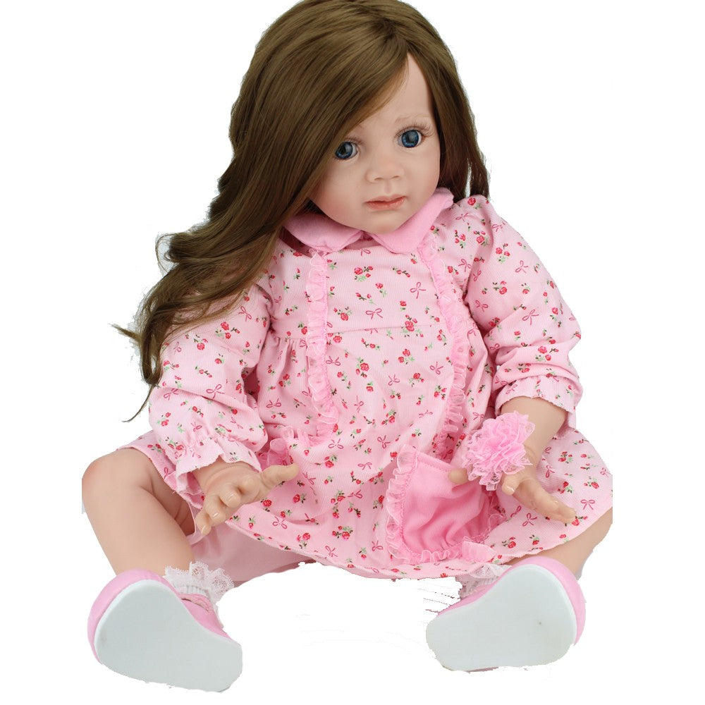UK Handmade Reborn Baby Dolls Cute Girl Vinyl Silicone Realistic Newborn Toddler