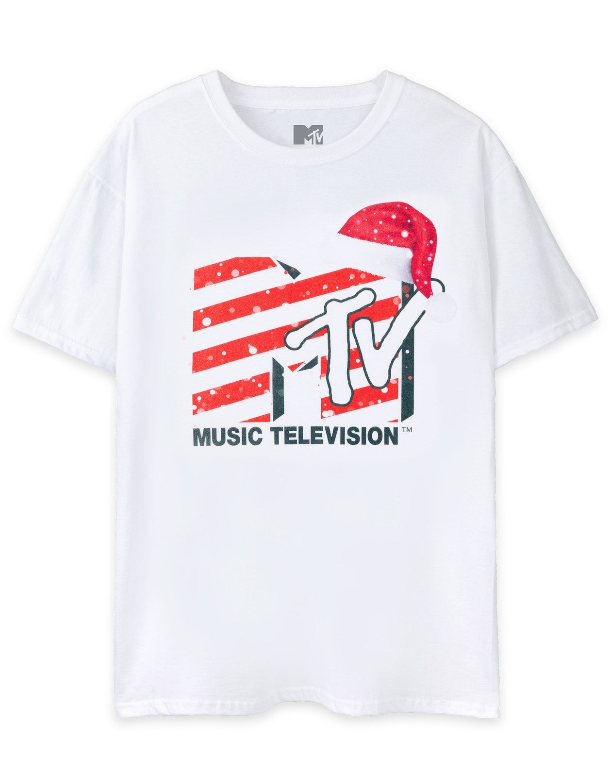 MTV Short Sleeved T-Shirt | Unisex White | Official Merch
