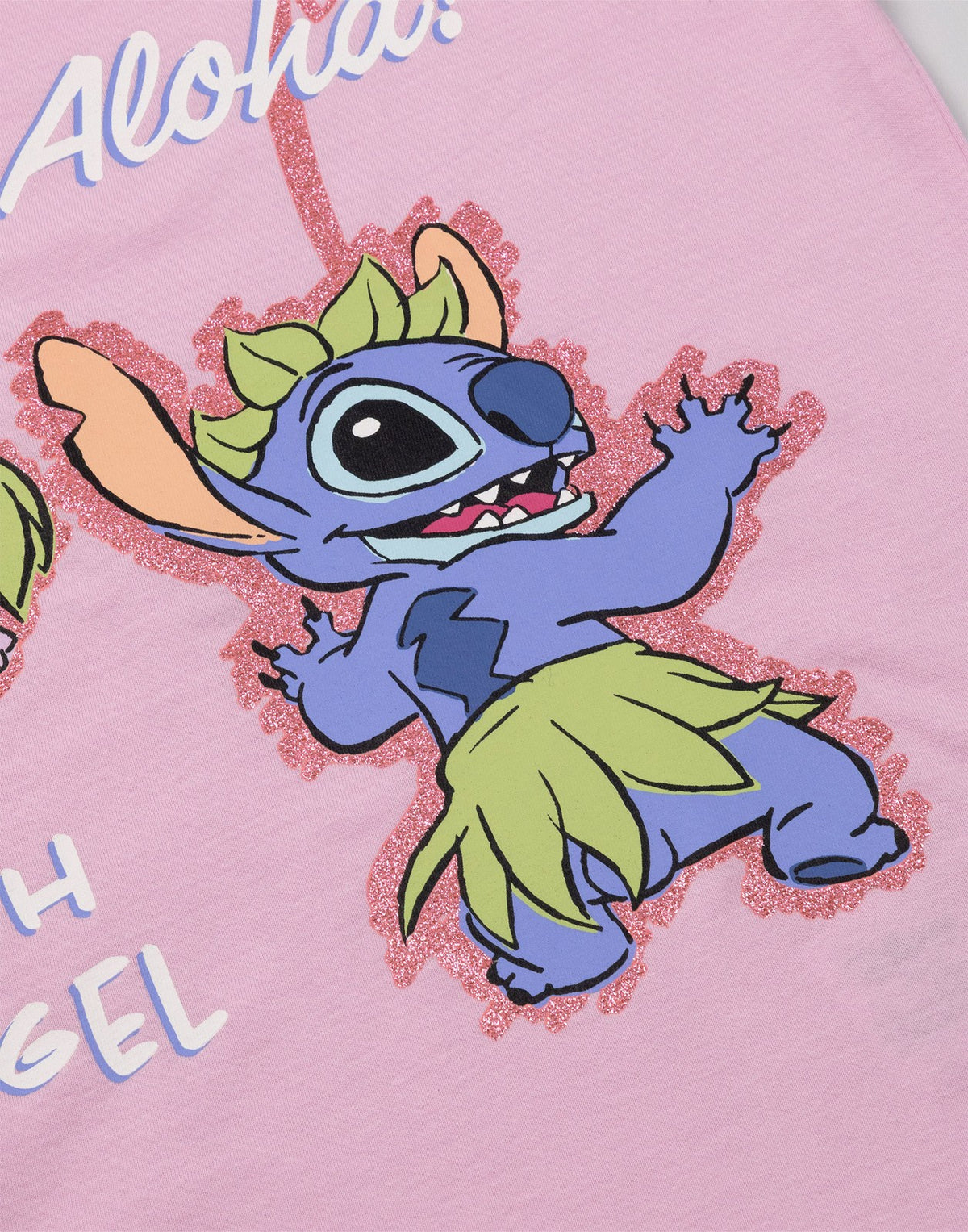 Lilo & Stitch T-Shirt and Shorts Set | Girls Pink | Official Merch