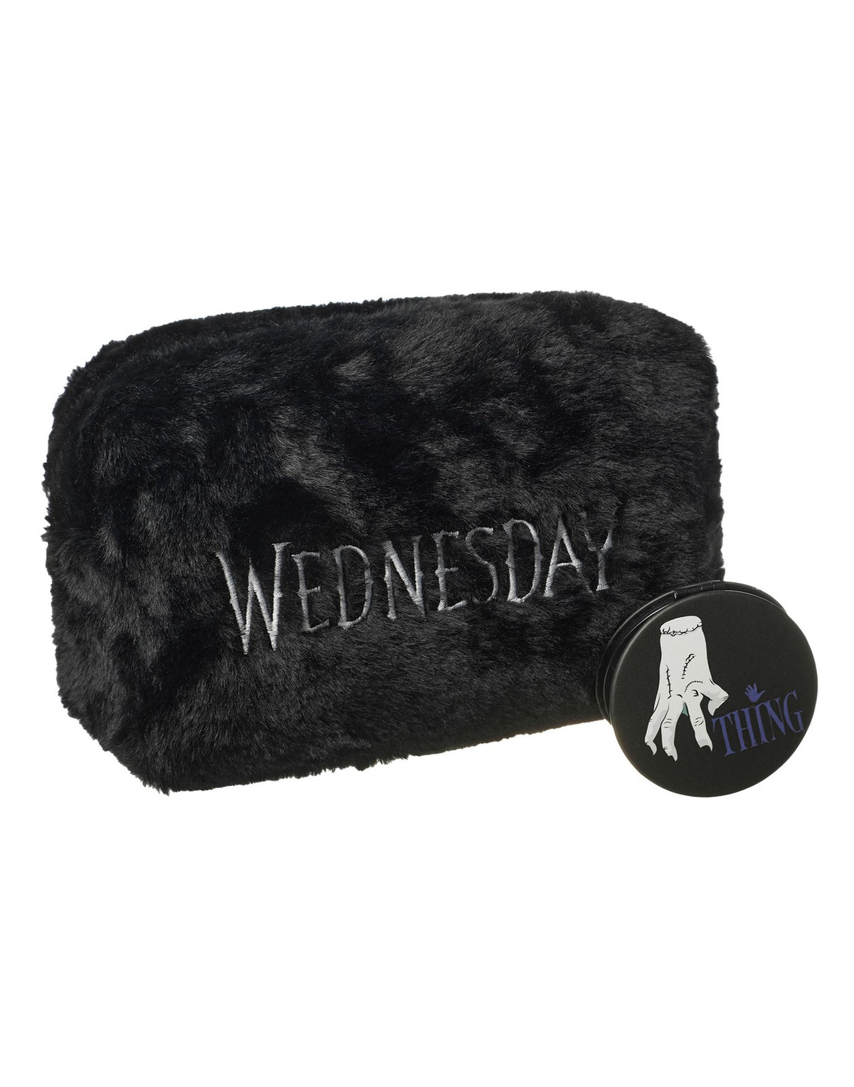 Wednesday Makeup Bag | Womens Black | Official Merch