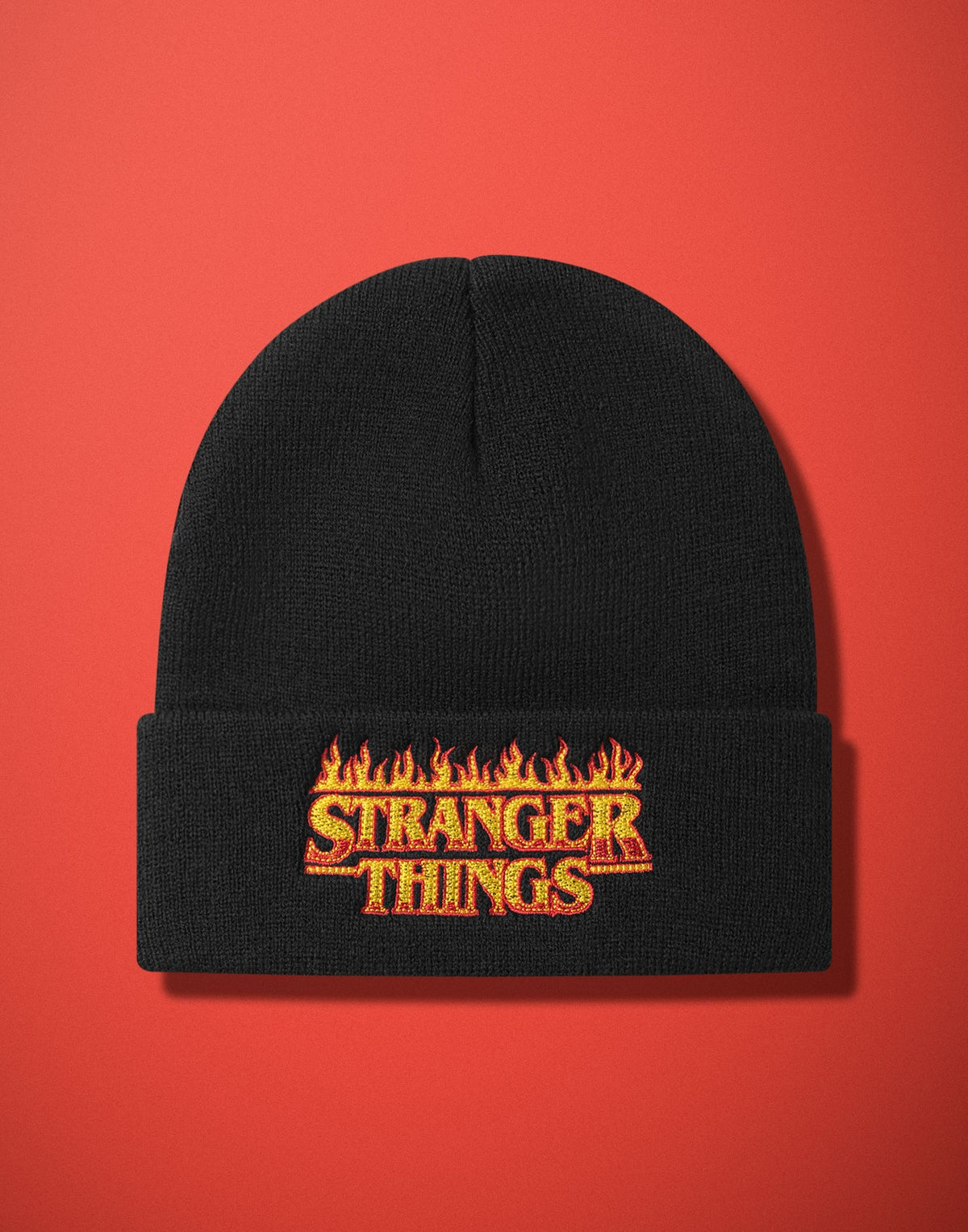Stranger Things Beanie Hat | Unisex Black | Official Merch