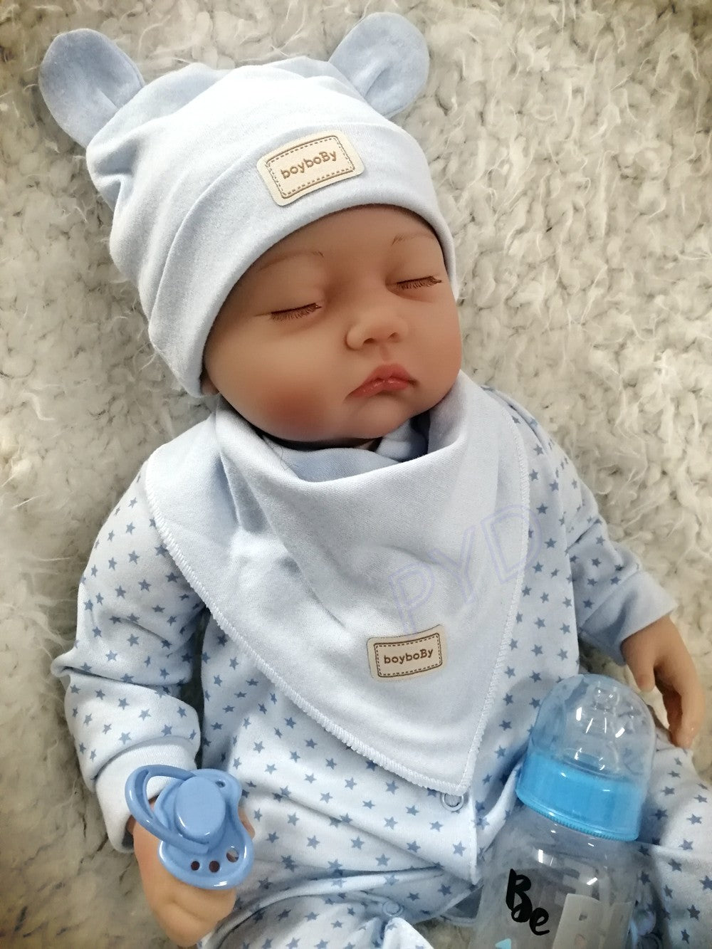 22inch Realistic Reborn Dolls Silicone Vinyl Lifelike Baby Boy Handmade Newborn