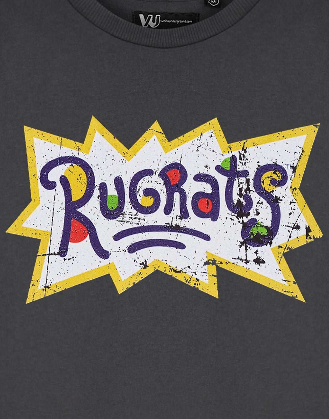 Rugrats Cropped Short Sleeved T-Shirt | Womens Charcoal | Official Merch