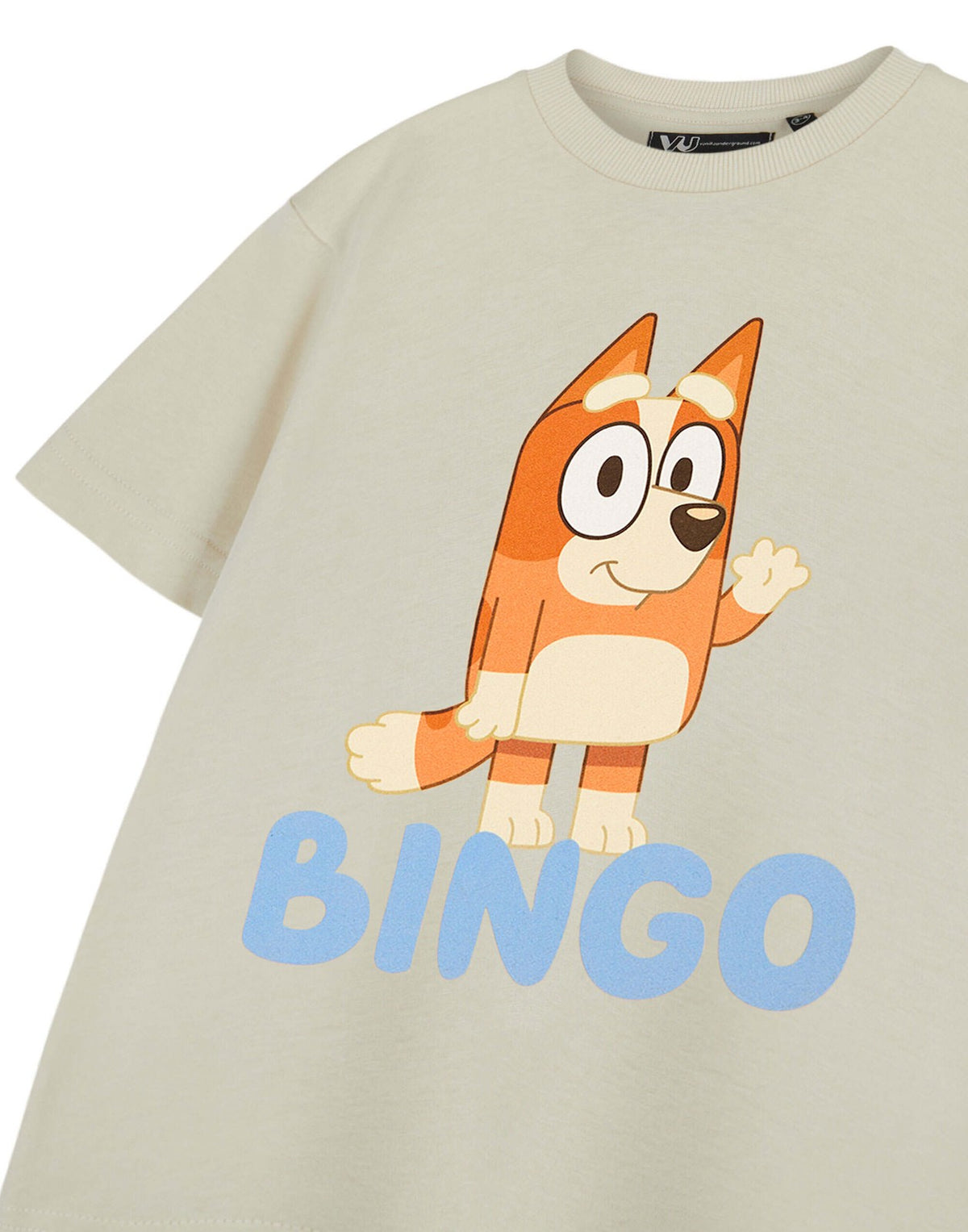 Bluey Short Sleeved T-Shirt | Unisex Kids Oatmeal | Official Merch