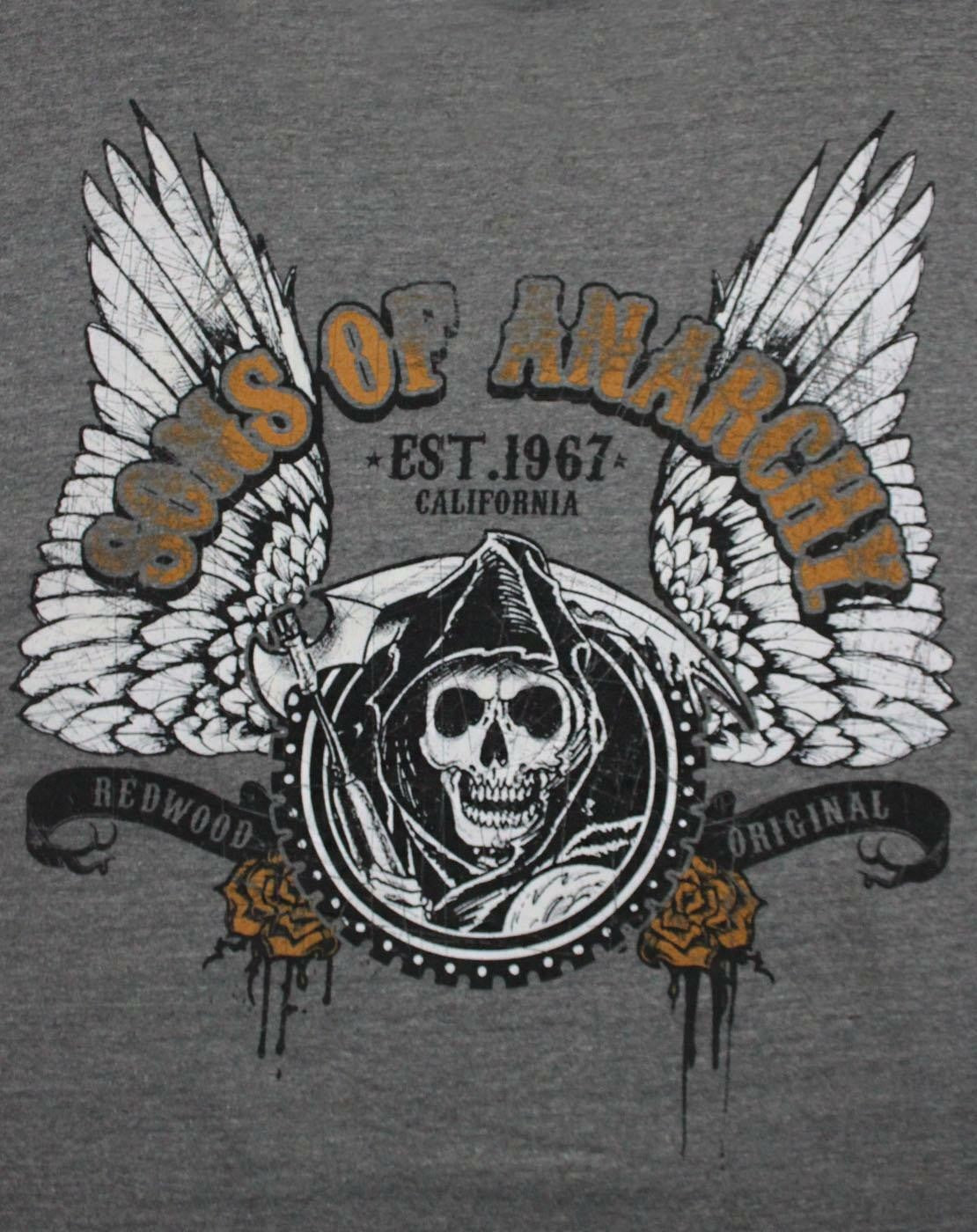 Sons of Anarchy Sweatshirt | Mens Grey | Official Merch