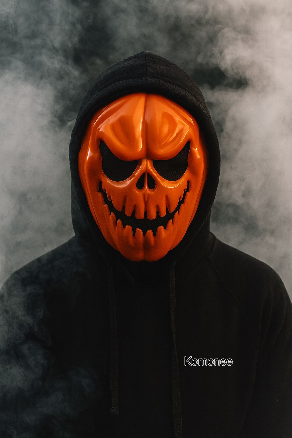 Halloween Mask Pumpkin Head Costume Adult Outfit Scary Spooky Horror