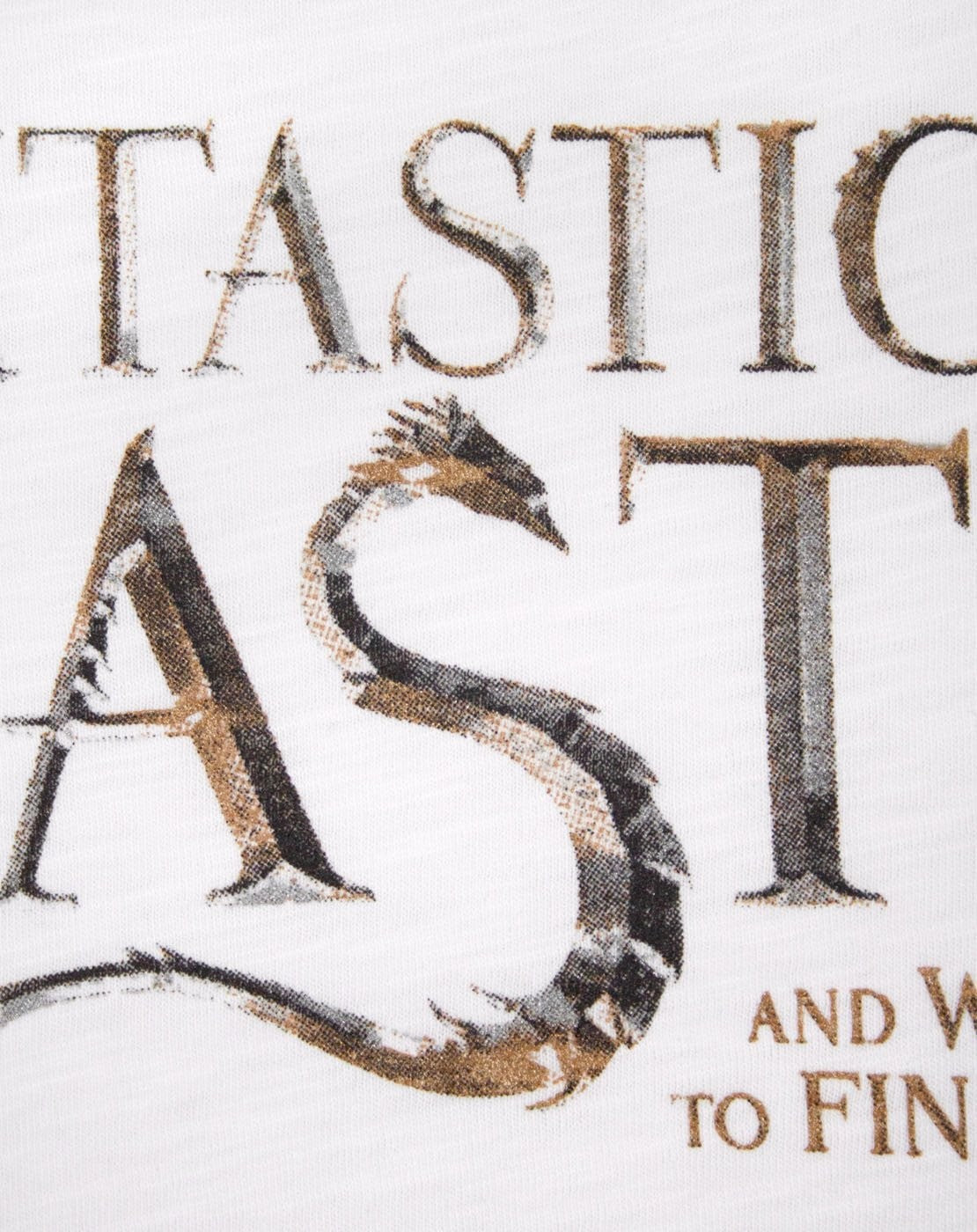 Fantastic Beasts And Where To Find Them Short Sleeved T-Shirt | Girls White | Of