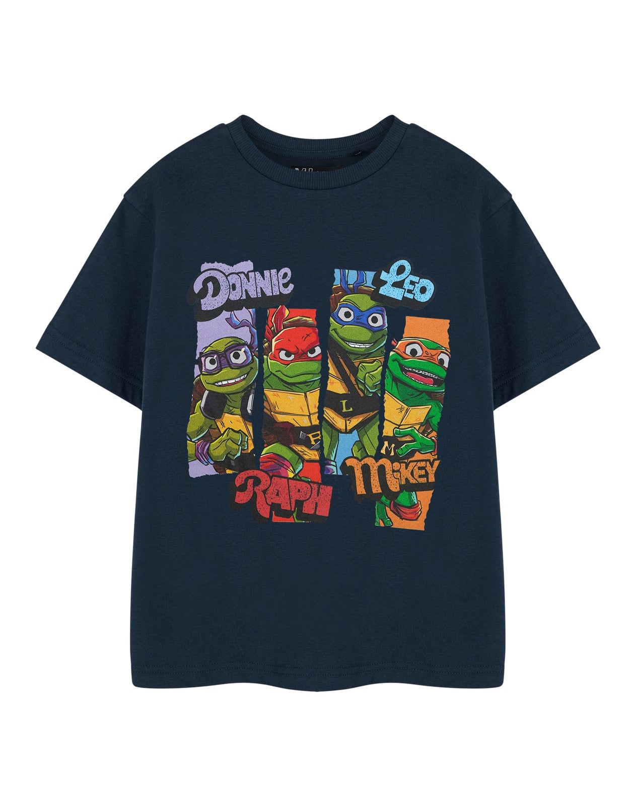 Teenage Mutant Ninja Turtles Short Sleeved T-Shirt | Boys Navy | Official Merch