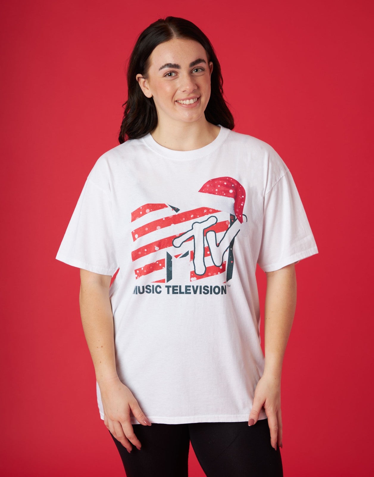 MTV Short Sleeved T-Shirt | Unisex White | Official Merch