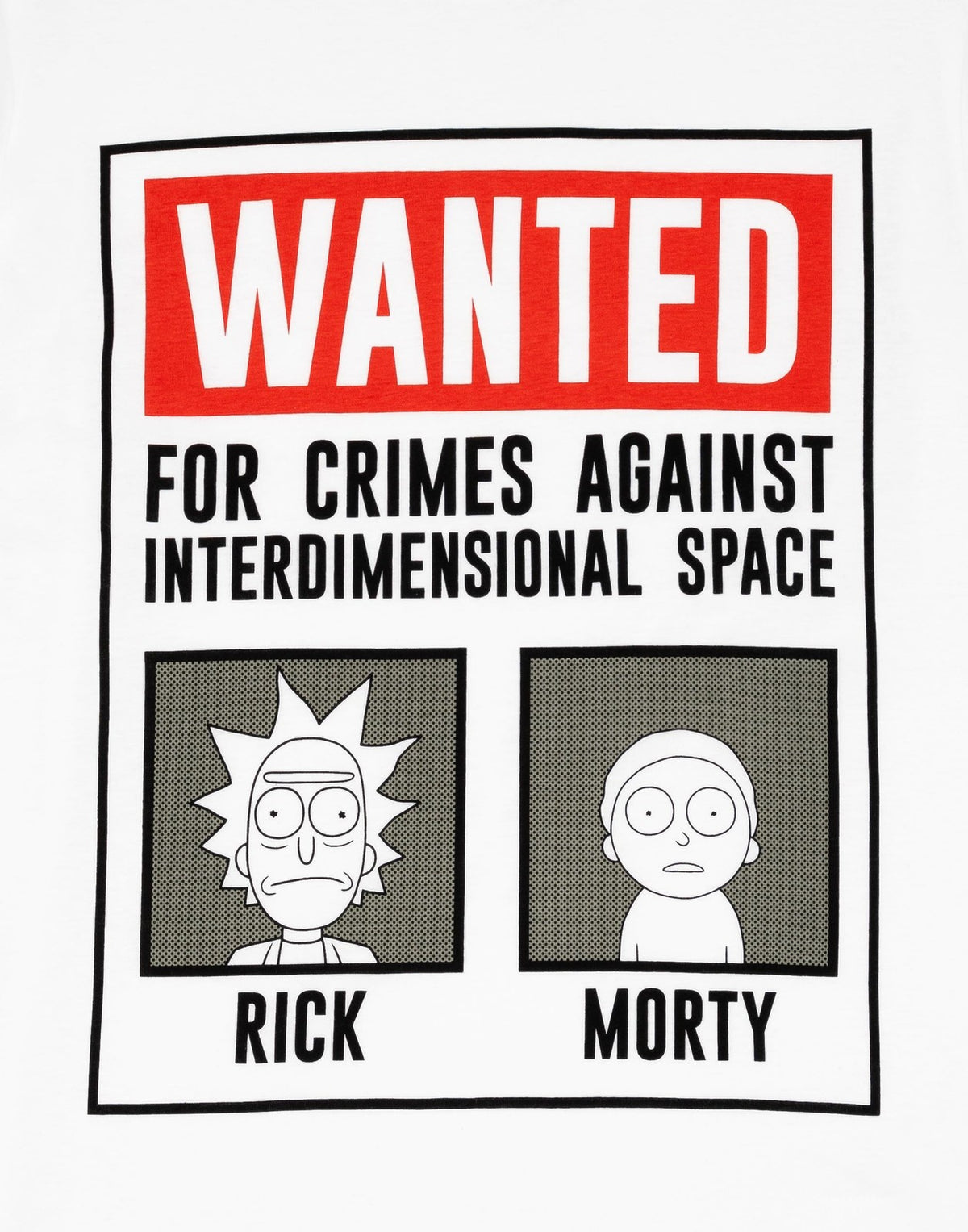 Rick And Morty Short Sleeve Long Leg Pyjama Set | Mens White | Official Merch