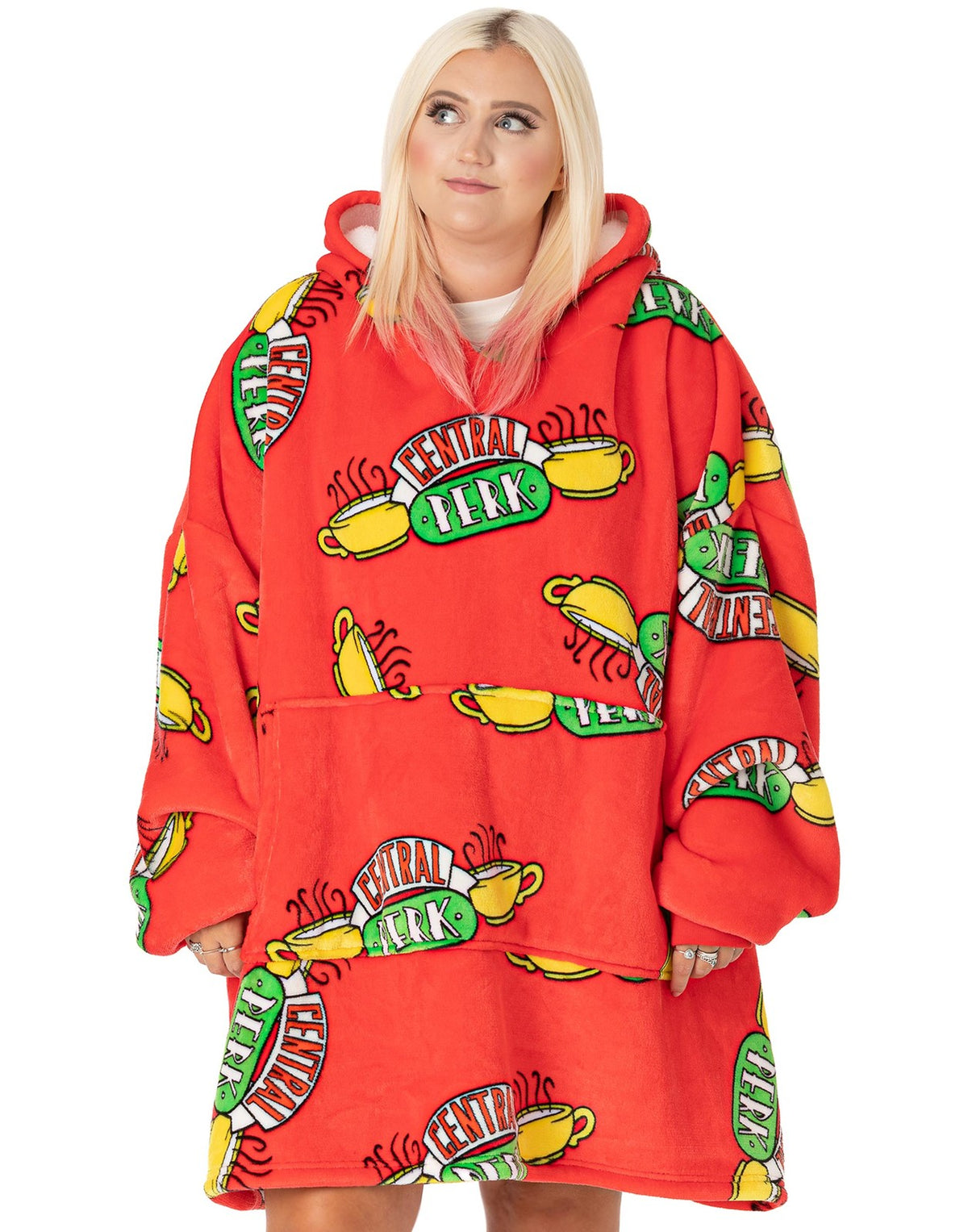 Friends Blanket Hoodie | Unisex Red | Official Merch