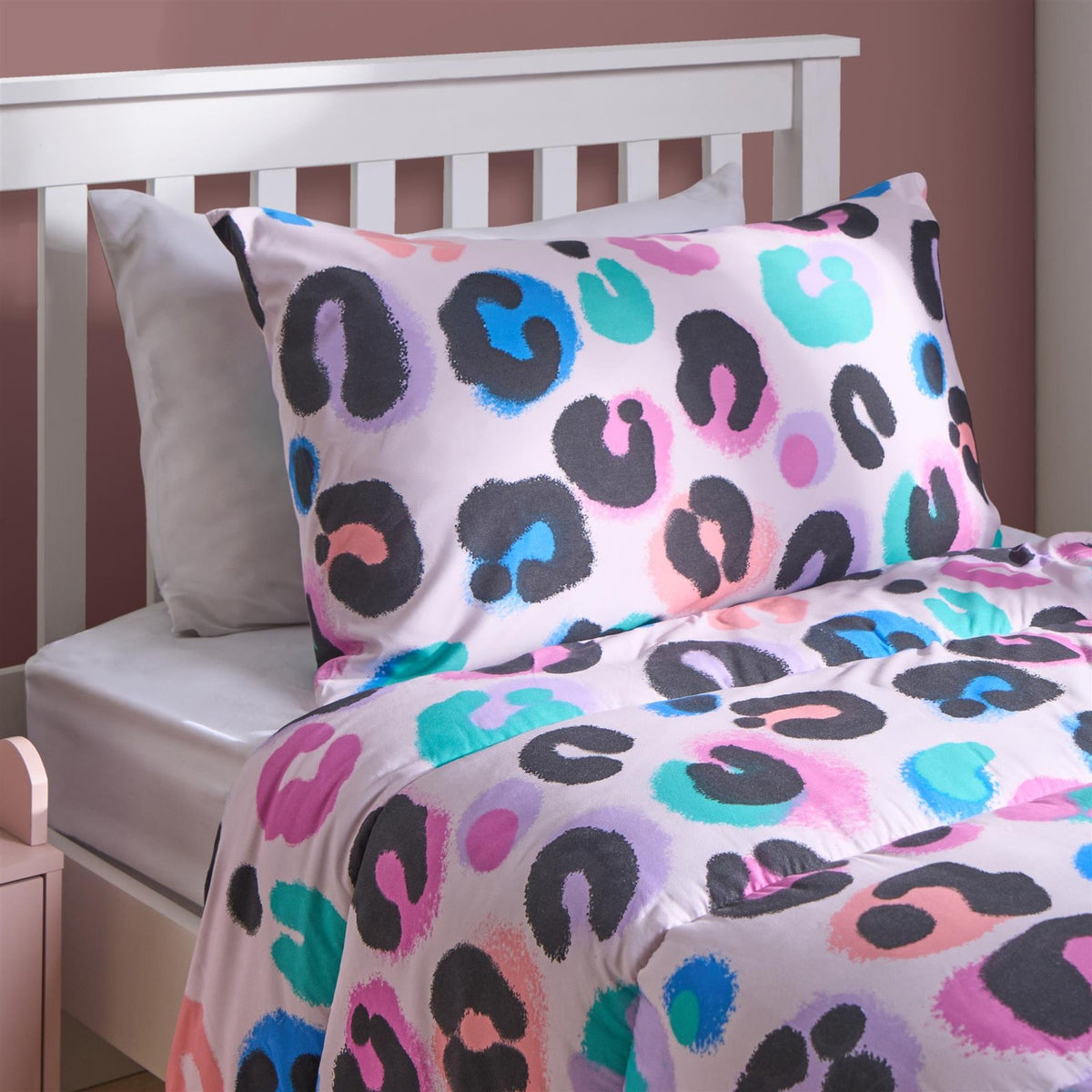 Coverless 10.5 Tog Duvet Set Leopard Kids Quilt Bedding Pillowcase Cover Single