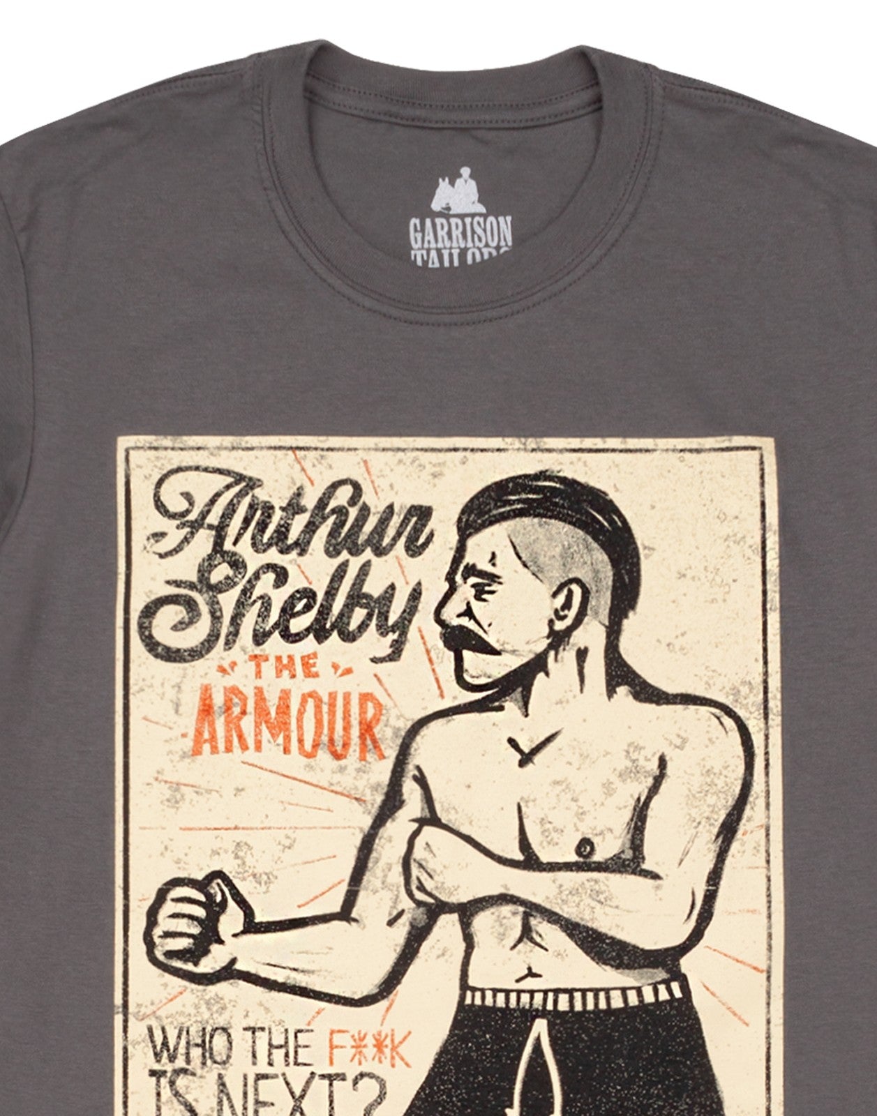 Peaky Blinders Short Sleeved T-Shirt | Mens Grey | Official Merch