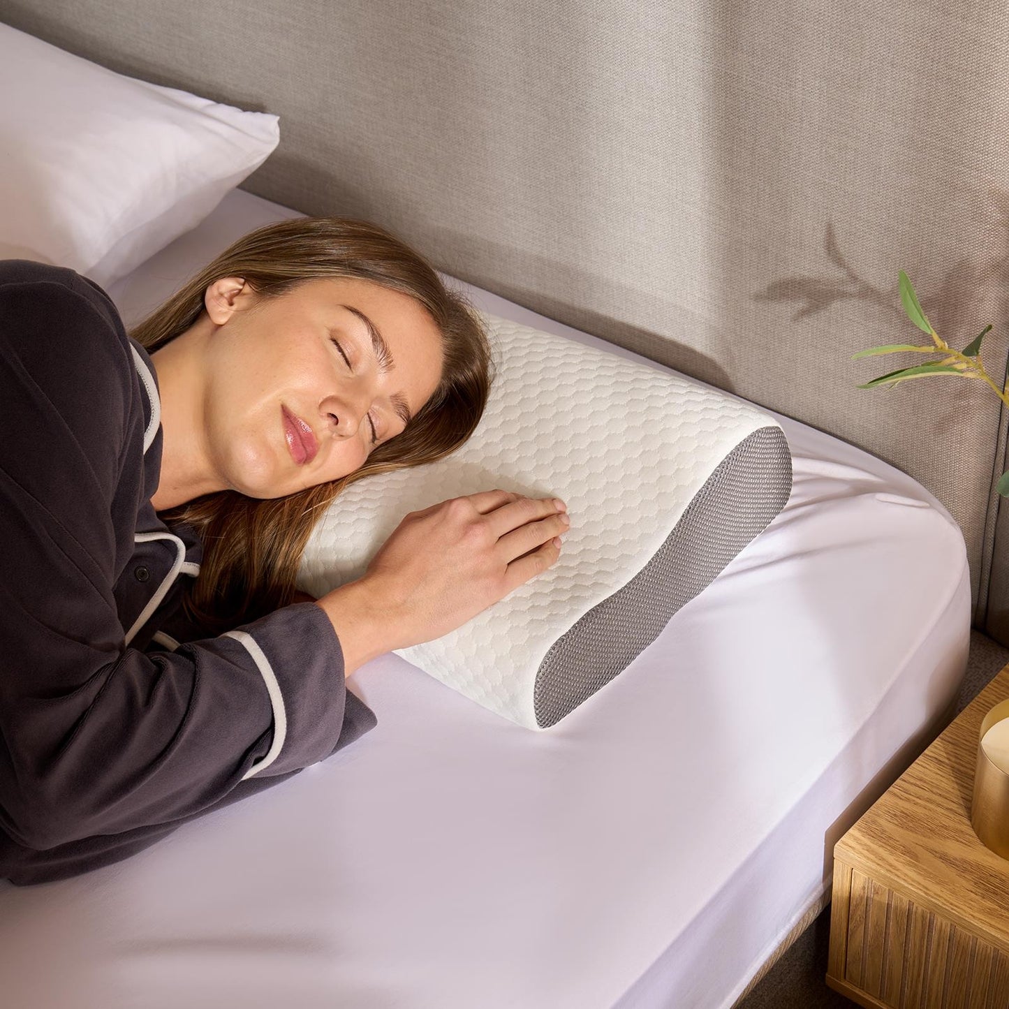 OHS Contour Memory Foam Pillow Orthopaedic Cushion Head Neck Support