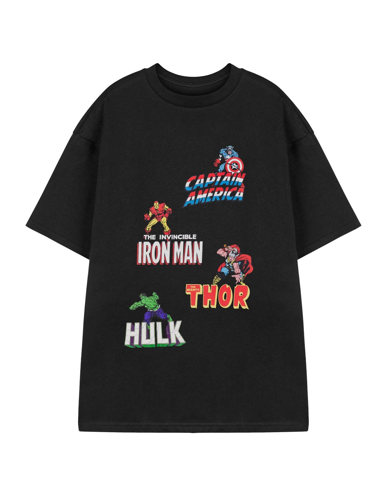 Marvel Short Sleeved T-Shirt | Mens Black | Official Merch