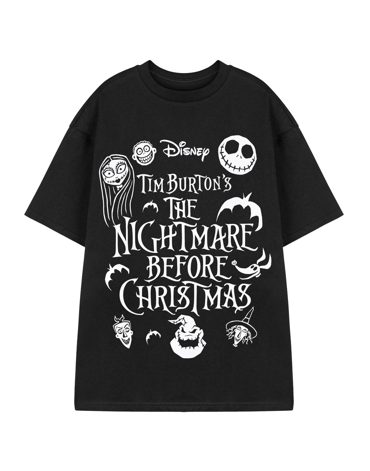 Disney Short Sleeved T-Shirt | Unisex Black | Official Merch