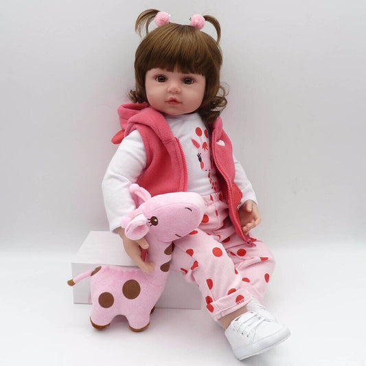 18" Reborn Dolls Realistic Newborn Baby Girl Doll Vinyl Silicone Baby Xmas Gift