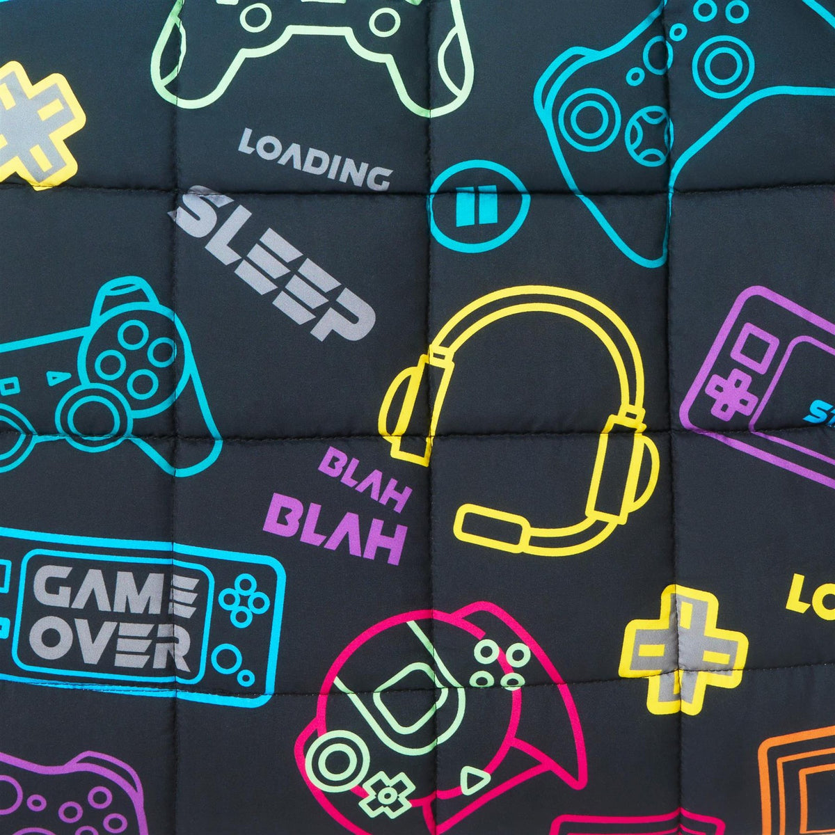 OHS Kids Weighted Blanket Gaming Print Soft Throw Anxiety Stress Relief Sleep
