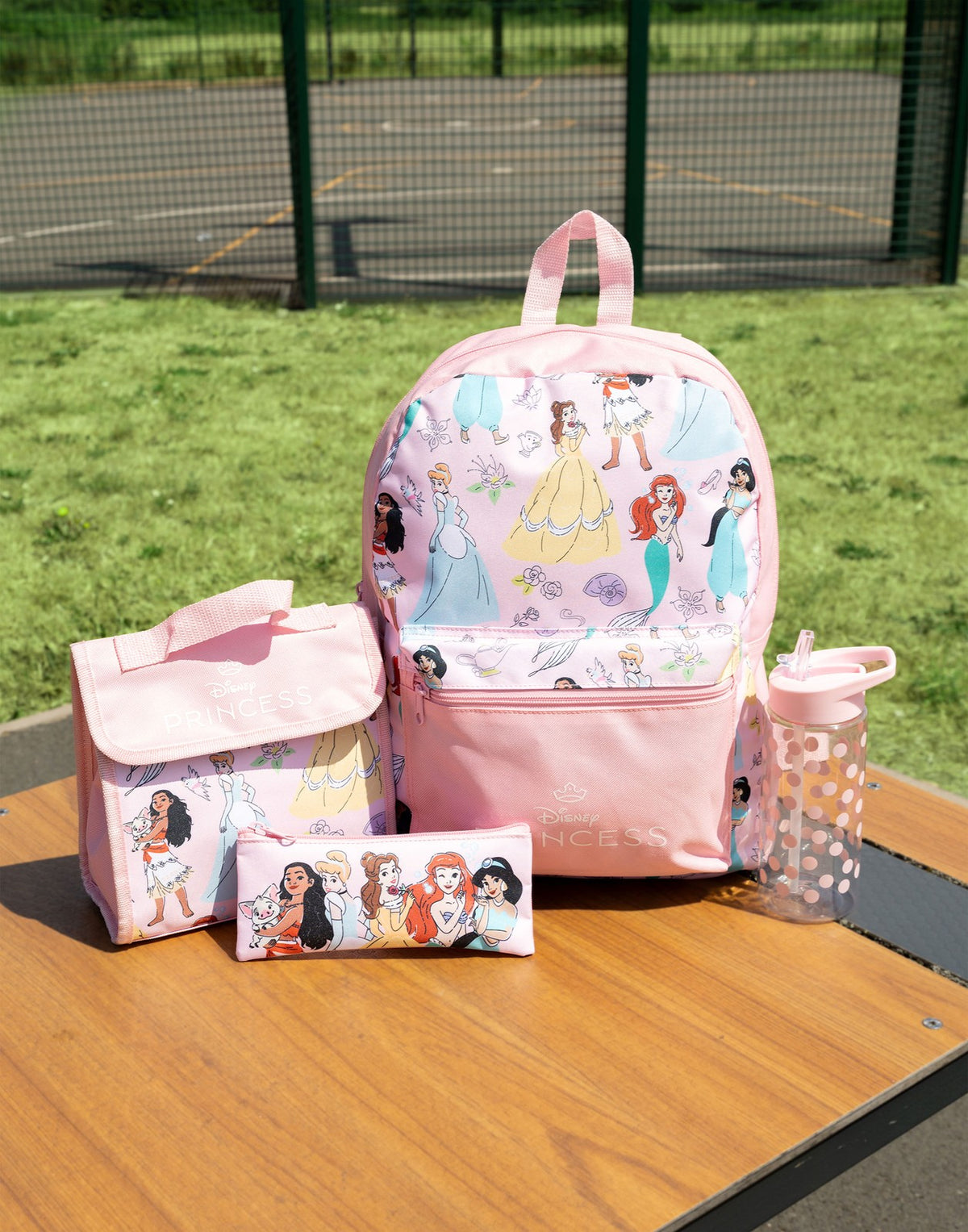 Disney 4 Piece Backpack Set | Girls Pink | Official Merch