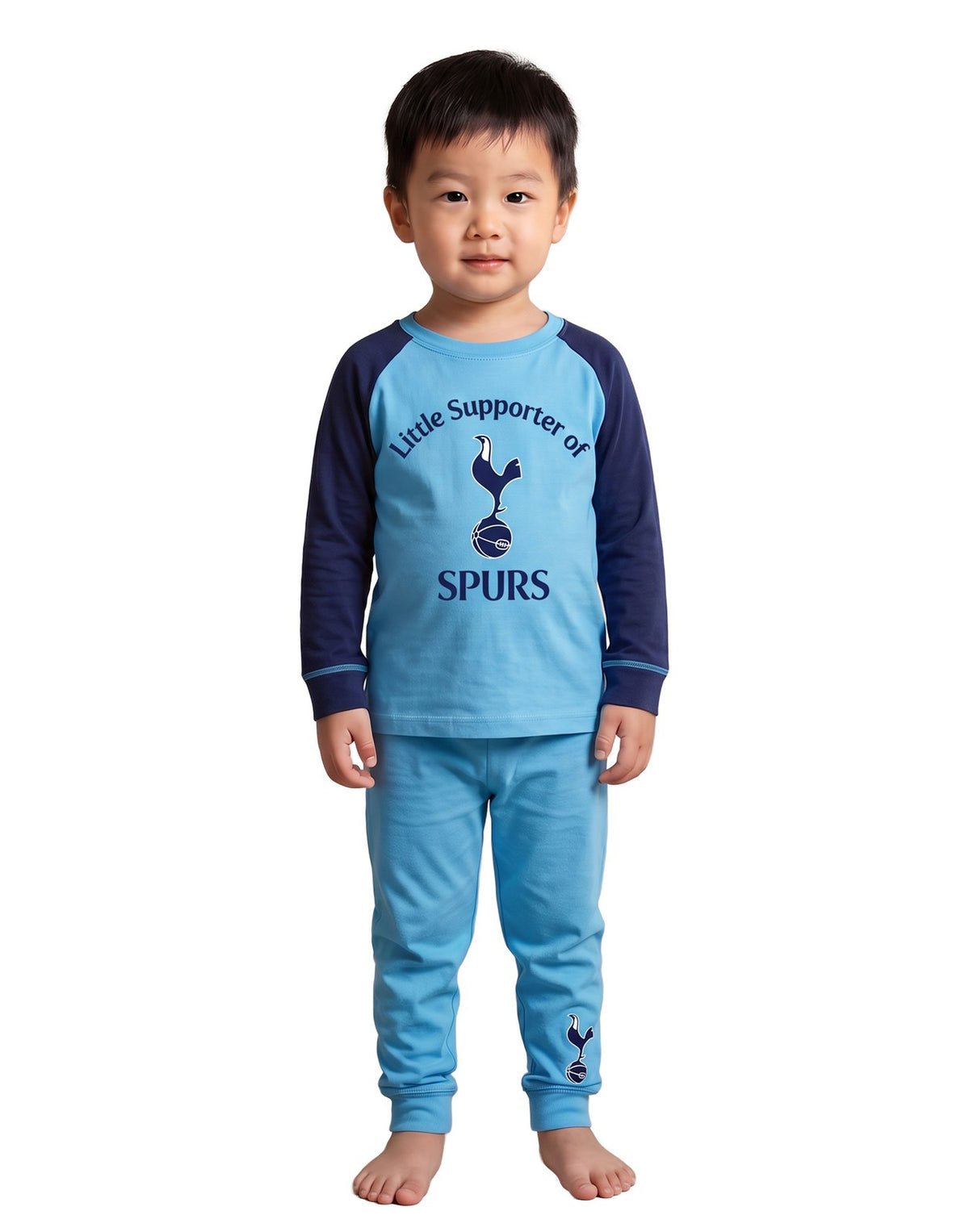 Tottenham Hotspur Long Sleeve Long Leg Pyjama Set | Boys Blue | Official Merch