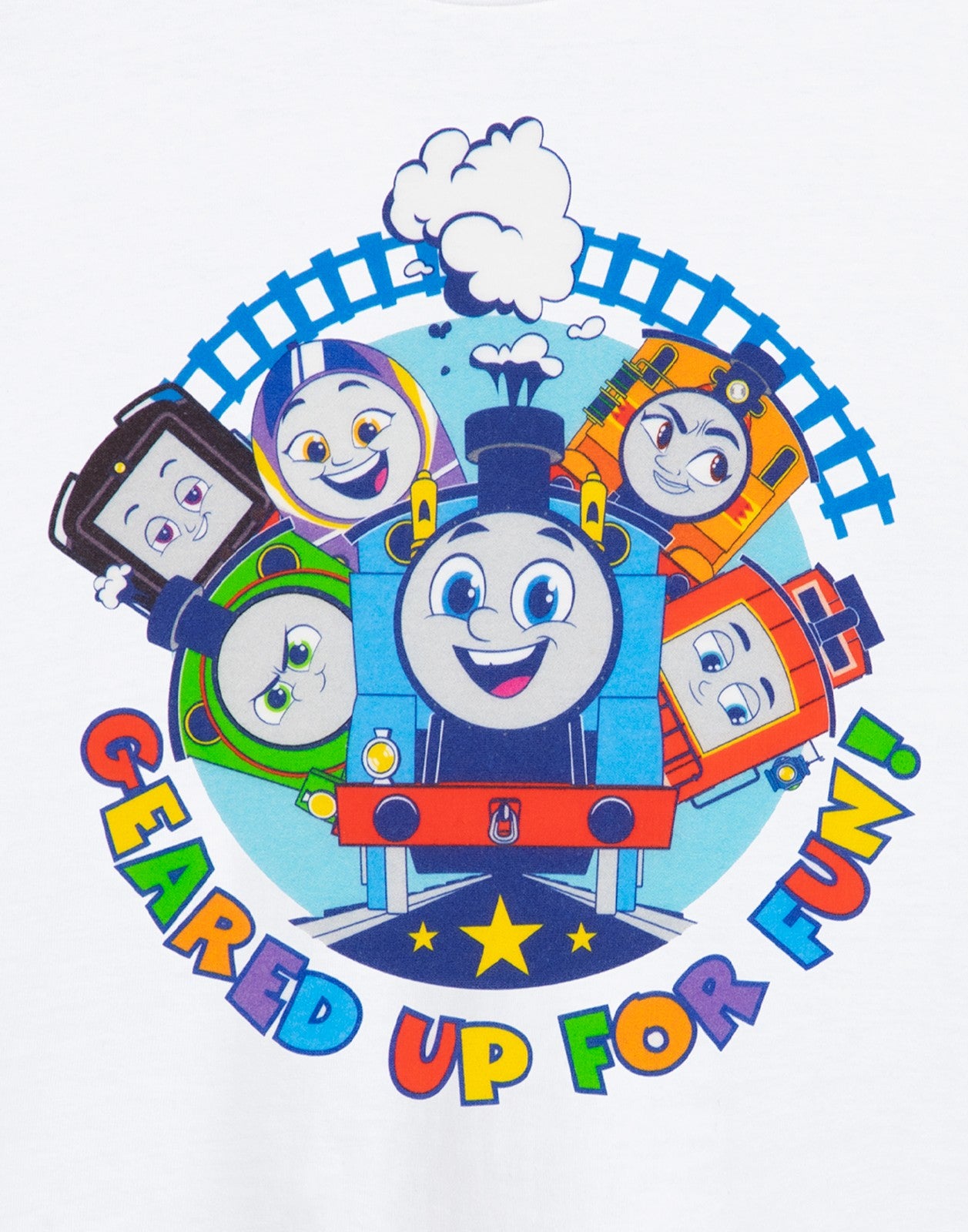 Thomas and Friends Short Sleeved T-Shirt | Boys White | Official Merch