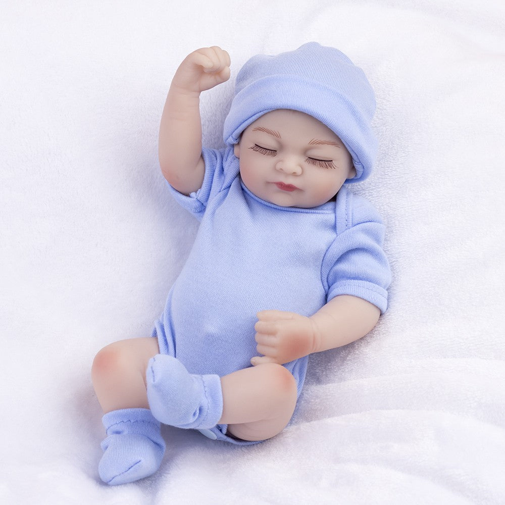 Lifelike Reborn Dolls Mini Girl/Boy/Twins Full Body Vinyl Silicone Newborn Baby