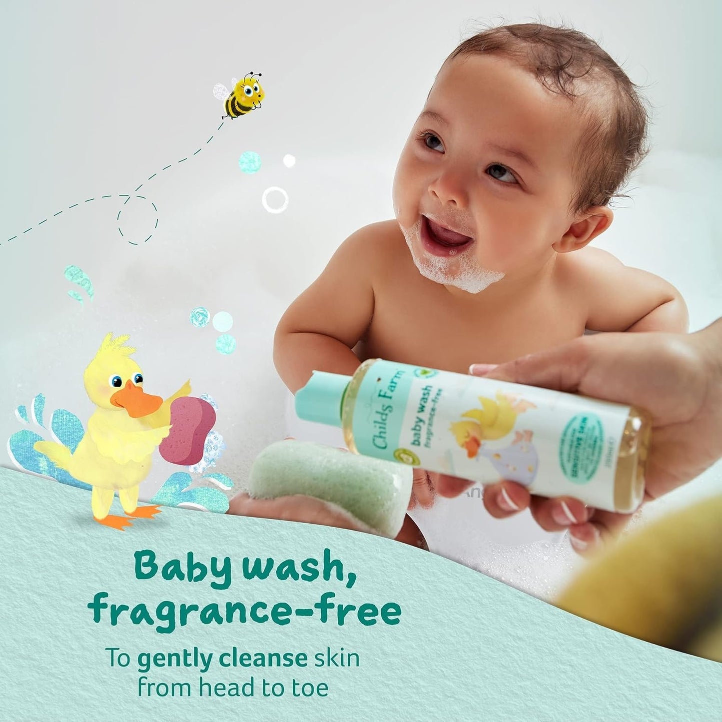 Complete Baby Skincare Bundle: Moisturiser, Wash & Bedtime Bubbles for Eczema